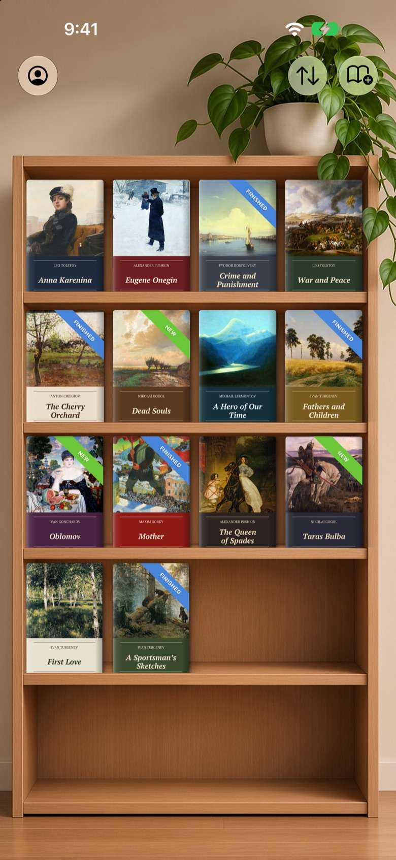 Wooden shelf